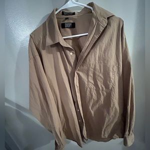 Brown button up